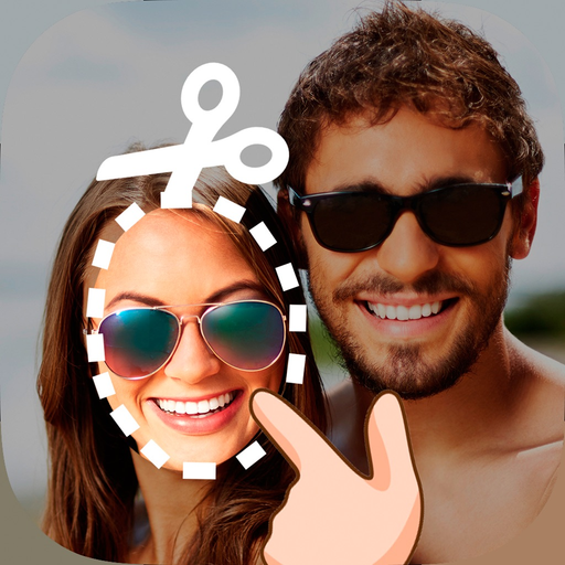 Cut and paste my face in photo app icon