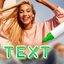 Write & draw on photos easy icon