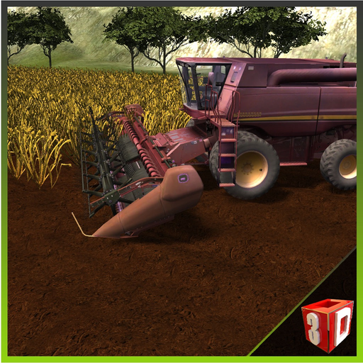 Farm Harvester Simulator – Farming tractor driving & trucker simulator game app icon