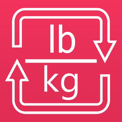 Pounds to kilograms and kg to lb weight converter app icon