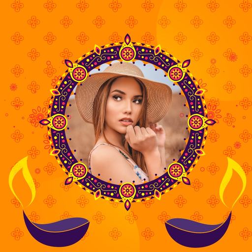 Diwali Photo Frames Deluxe app icon