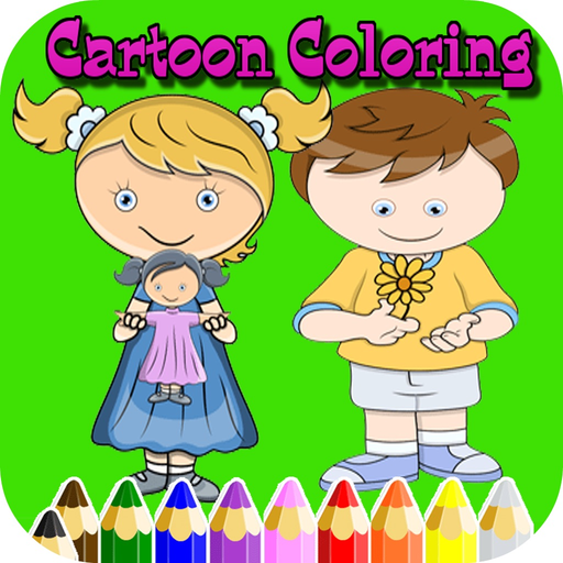 Cartoon Kid color easy kid games 4 yr old girls app icon