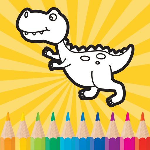 Dino Coloring Worksheets Activities for Preschoolers and Kindergarten app icon