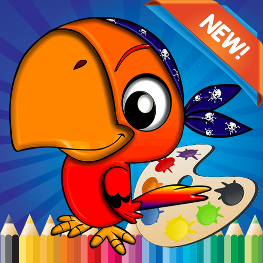 Bird Coloring Book for children age 1-10: Drawing & Coloring page games free for learning skill app icon