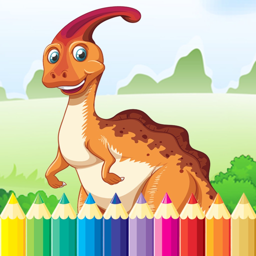Dinosaur Dragon Coloring Book - Drawing for kid free game, Dino Paint and color games good app icon