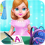 Girl First Day at School icon