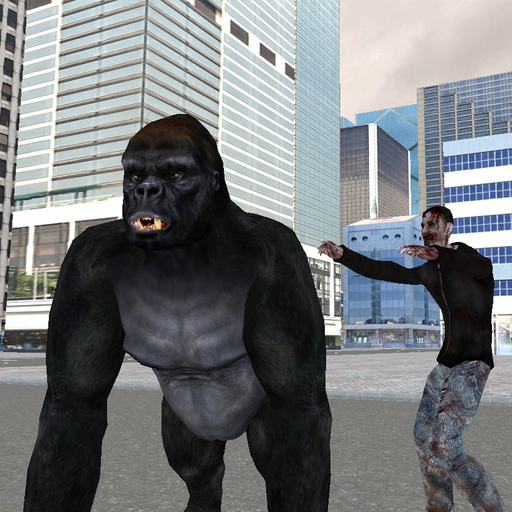 Real Gorilla vs Zombies - City app icon