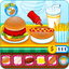 Burger shop fast food icon