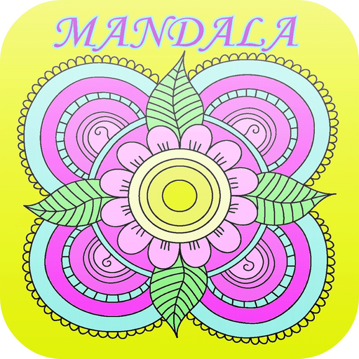 Mandalas and Florist Coloring Book For Adult : Best Colors Therapy Stress Relieving  Free app icon