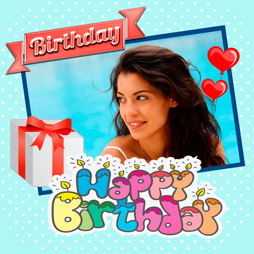 Happy birthday frames cards . app icon