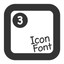 Icon Font - with tagline for Google Material Icons icon