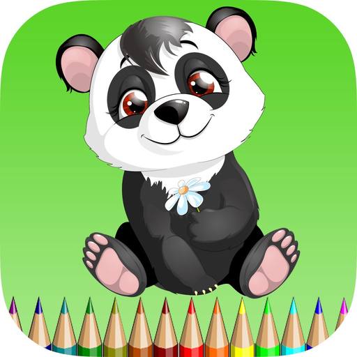Panda Bear Coloring Book: Learn to Color a Panda, Koala and Polar Bear, Free Games for Children app icon