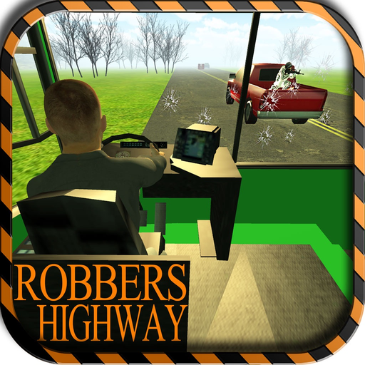 Mountain bus driving & dangerous robbers attack - Escape & drop your passengers safely app icon