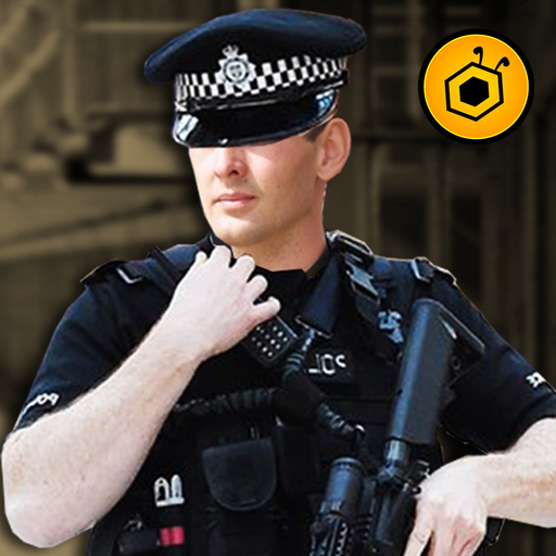 Police chase Car driving 3D simulator free app icon