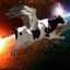 Flying Cow Rescue Galaxy Game : The Super Cow Flying Simulator Game of 2016 icon
