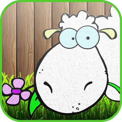 Tiny Sheep Farm Coloring Book : Color Your pages and Paint the Animals of the Farm Drawing and Painting Games for Kids app icon