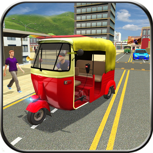 Futuristic Flying Tuk Tuk Simulator - Auto Rickshaw Driving app icon
