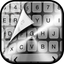Silver Keyboard Themes Free – Luxury Keyboards with Fancy New Emoji.s, Fonts and Backgrounds icon