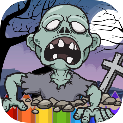 Zombie Coloring Book - Painting Game for Kids app icon