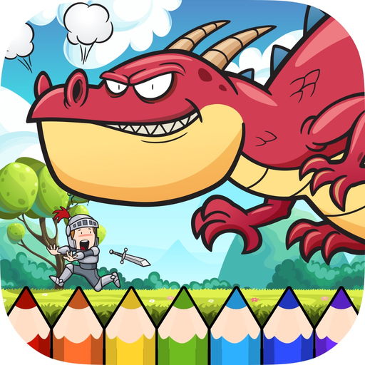 Dragon Coloring Book - Painting Game for Kids app icon