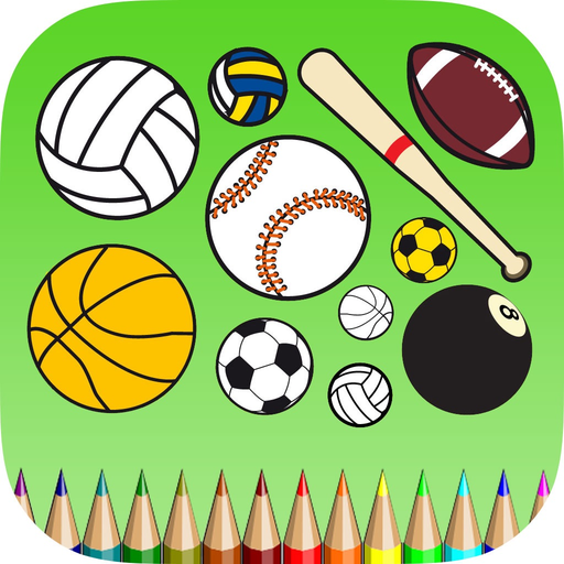 Sport Coloring Book: Learn to color and draw an athlete, football player, tennis and more app icon