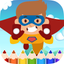 Superhero Kids Coloring Book - Painting Game icon