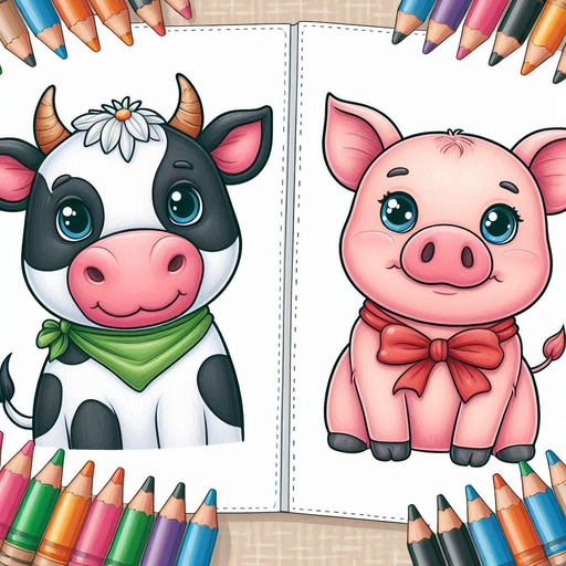 Animals Farm Coloring Pages app icon