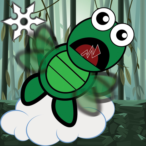 Tiny Ninja Turtles Jump Around Up & Down On Rooftop app icon