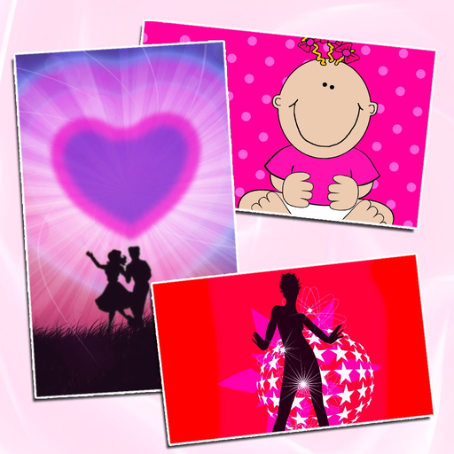 Pink Wallpapers + Backgrounds app icon