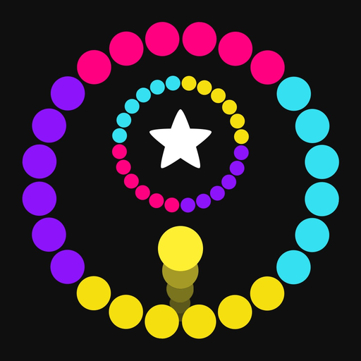 Steppy Jump Circle Color - Switch Spinny Balls On Wanted Road app icon