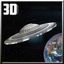 Flying Saucer Universe Defence : Best War Game for Defense of Galaxy Planets icon