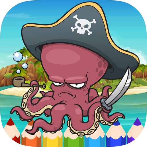 Pirate Coloring Book Pages - Painting Game for Kid app icon