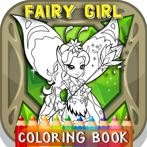 Doodle Fairy Girl Coloring Book: Free Games For Kids And Toddlers! app icon
