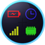 System utility. monitor status icon