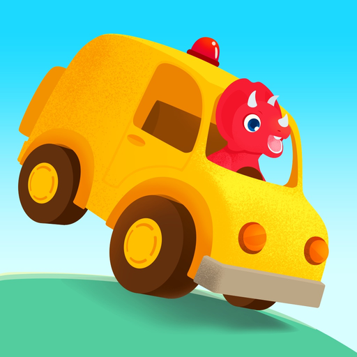 Dinosaur Car games for kids app icon