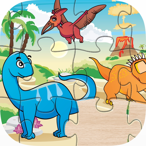 Dinosaur Puzzle for Kids - Dino Jigsaw Games Free for Toddler and Preschool Learning Games app icon