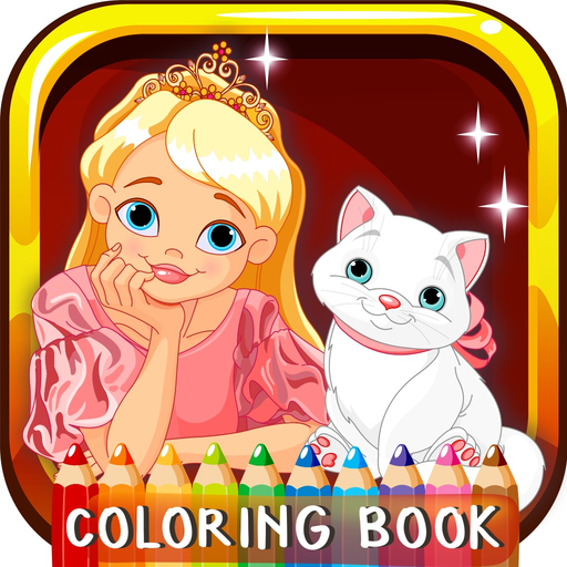 Princess Coloring Book For Girls: Free Games For Kids And Toddlers! app icon