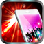 Night club strobe light-synced with your music icon