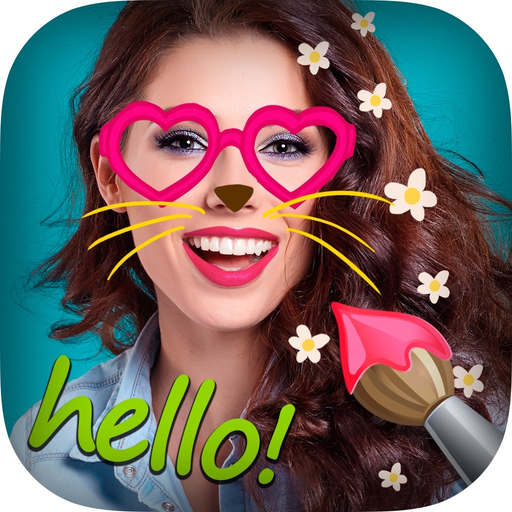 Paint drawings on photos app icon