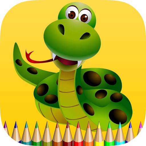 Snake Coloring Book for Children: Learn to color a cobra, boa, anaconda and more app icon
