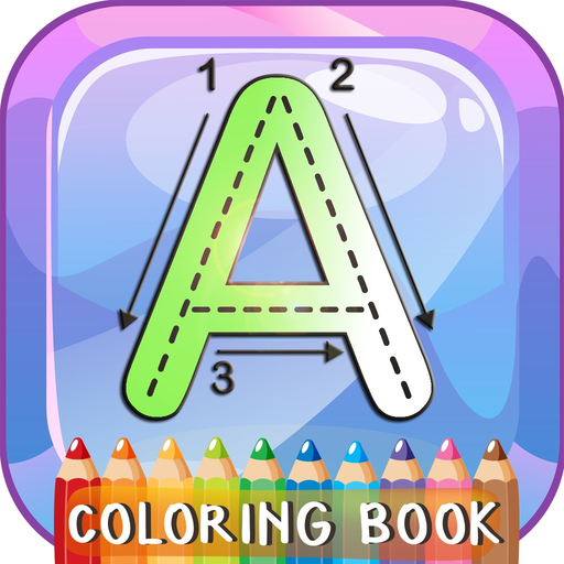 ABC Alphabets Tracer Coloring Book: Preschool Kids Easy Learn To Write ABCs Letters! app icon