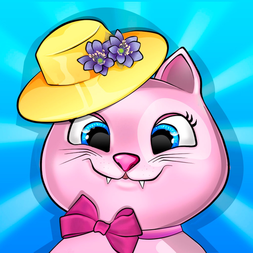 Dress Up Pink Kitten Virtual app icon
