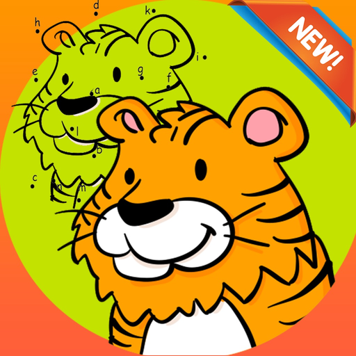 Brain dots Coloring Book - coloring pages dot games free for kids and toddlers app icon