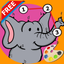 Animals Dot to Dot Coloring Book - Kids free learning games icon