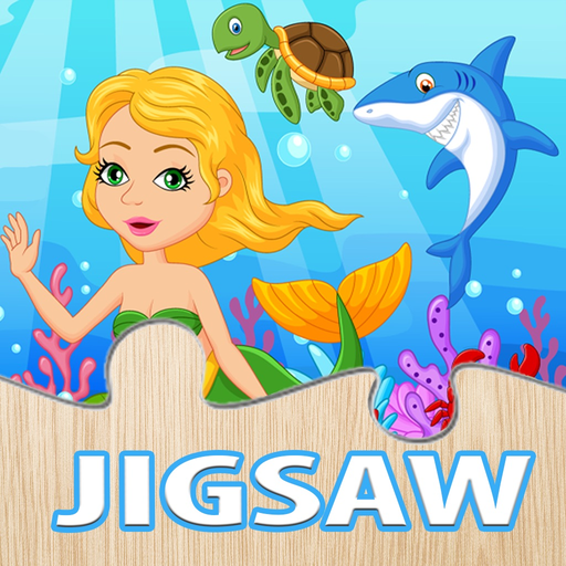 Mermaid Princess Puzzle Under Sea Jigsaw for Kids app icon