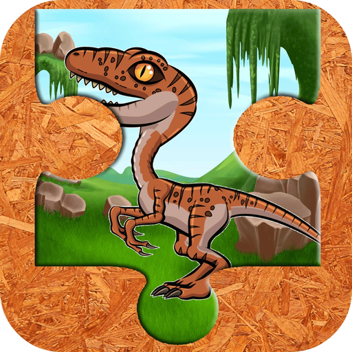 Dinosaur Jigsaw Puzzle Farm - Fun Animated Kids Jigsaw Puzzle with HD Cartoon Dinosaurs app icon