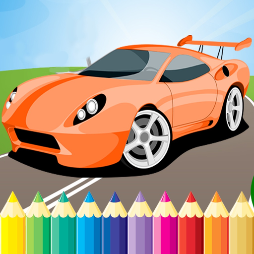 Race Car Coloring Book Super Vehicle drawing game app icon