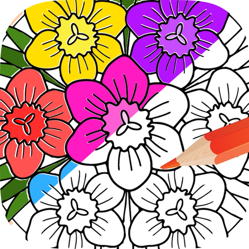 Coloring Book for Adults : Free Mandalas Adult Coloring Book & Anxiety Stress Relief Color Therapy Pages app icon