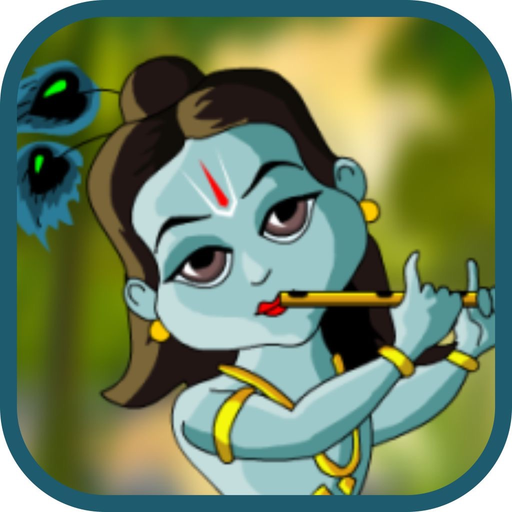 Little Krishna jighsaw puzzle free game for kids - the hindu divine god krishna lila app icon