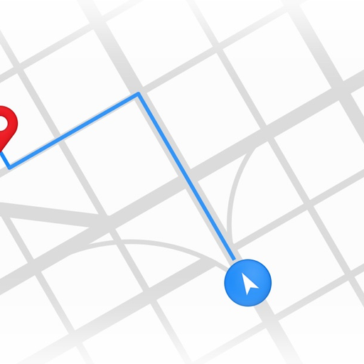 Locate with Google maps app icon